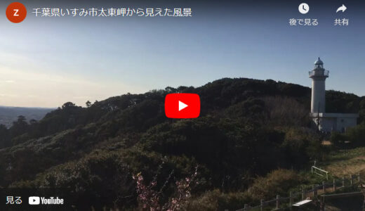 千葉県いすみ市太東岬から見えた風景